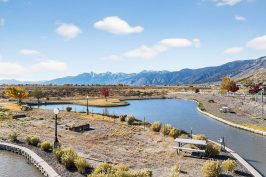 Fishing pond in Silver City RV Resort