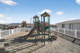 A playground in Silver City RV Resort